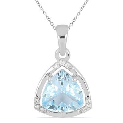 925 Silver Trillion Lemon Topaz Pendant | Rhodium Finish | Wholesale Jewelry for Resale & B2B Buyers